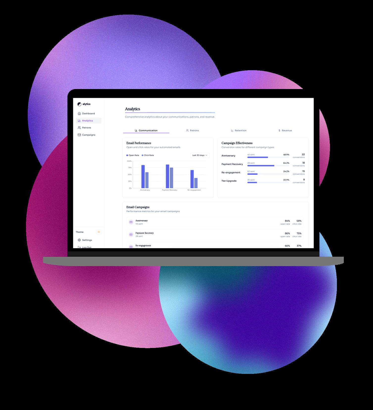 Recover failed Patreon payments dashboard
